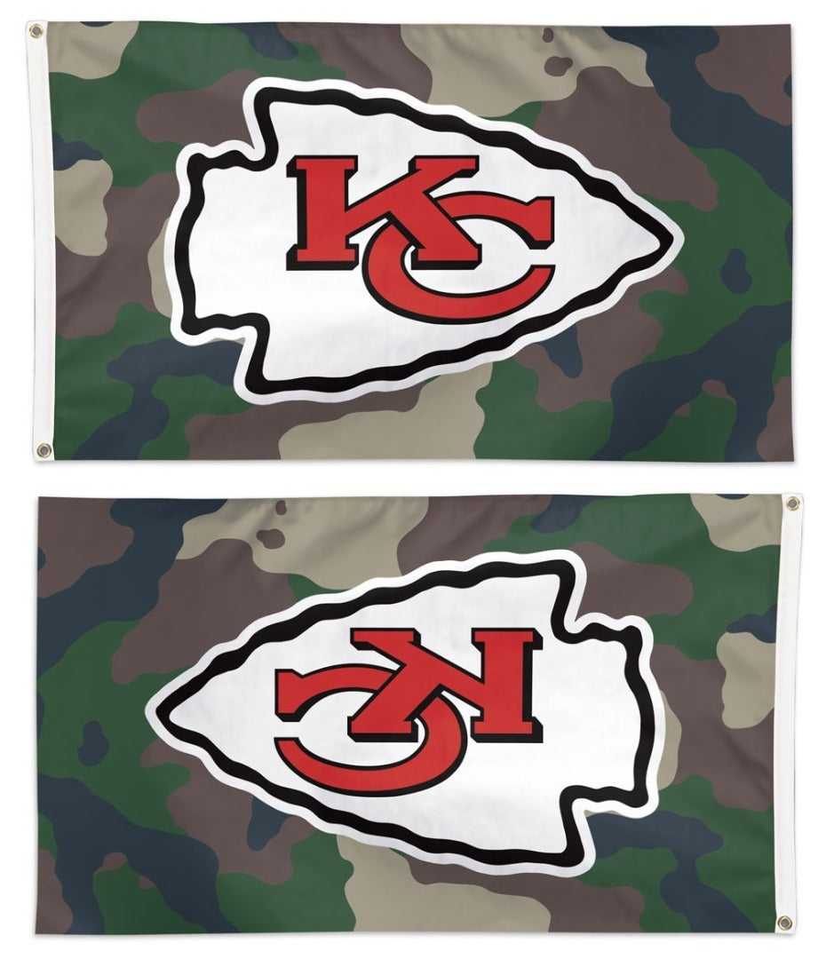 Kansas City Chiefs Military Camo 3x5 Flag heartlandflags