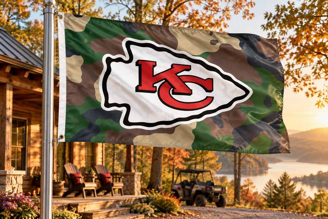 Kansas City Chiefs Military Camo 3x5 Flag heartlandflags