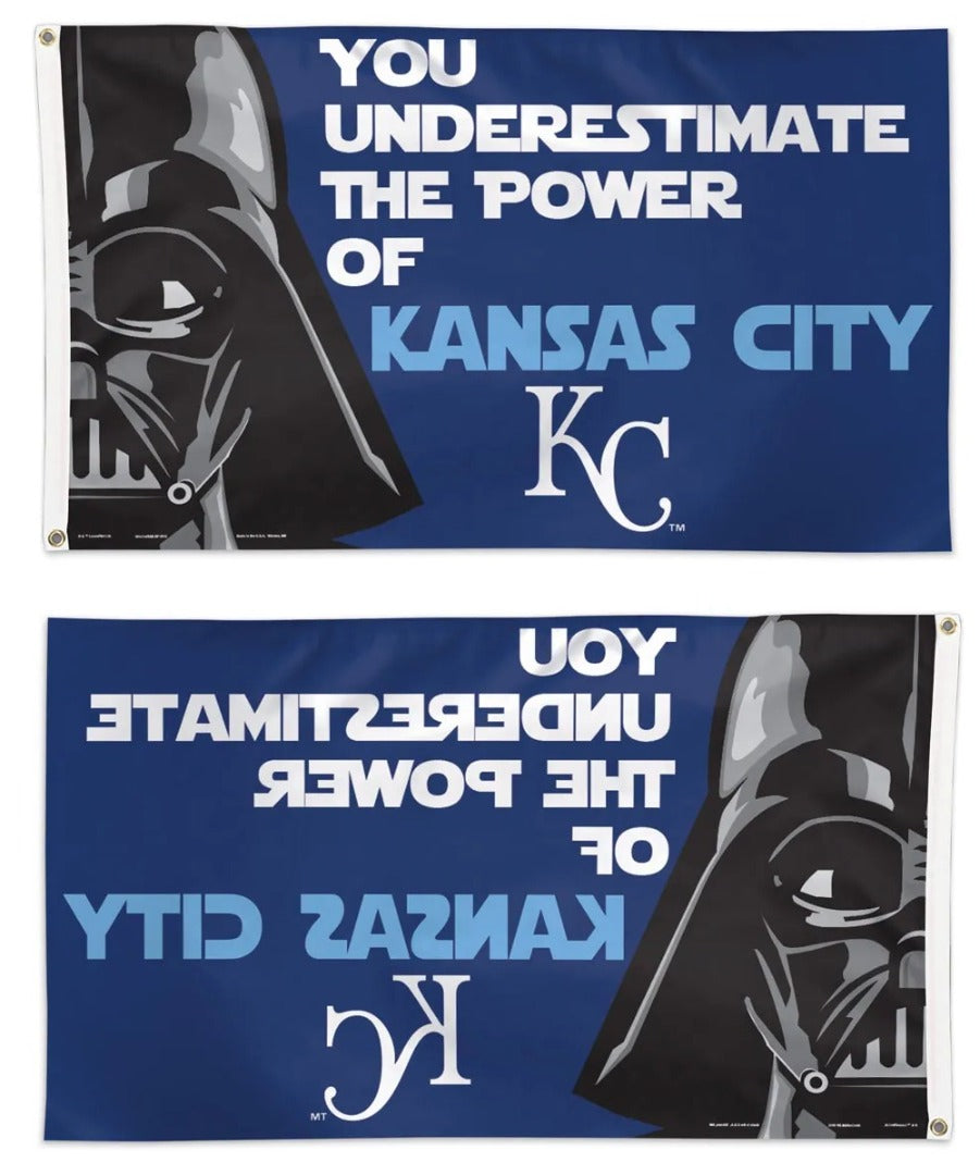 Kansas City Royals 3x5 Flag Star Wars Darth Vader heartlandflags