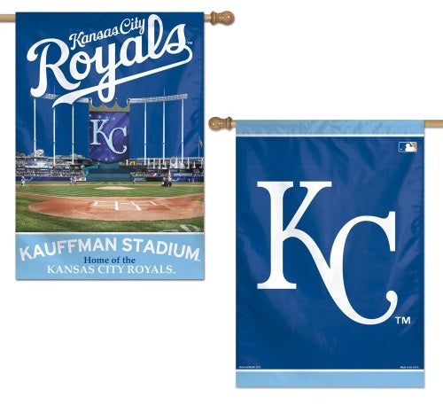 Kansas City Royals Banner 2 Sided MLB Flag heartlandflags