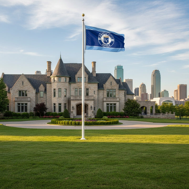Kansas City Royals Embroidered Flag 2 Sided 3x5 heartlandflags