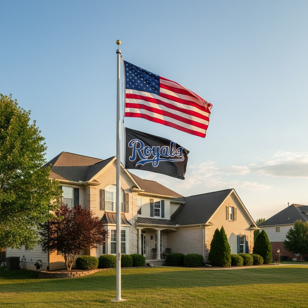 Kansas City Royals Flag 3x5 Black 2 Sided heartlandflags