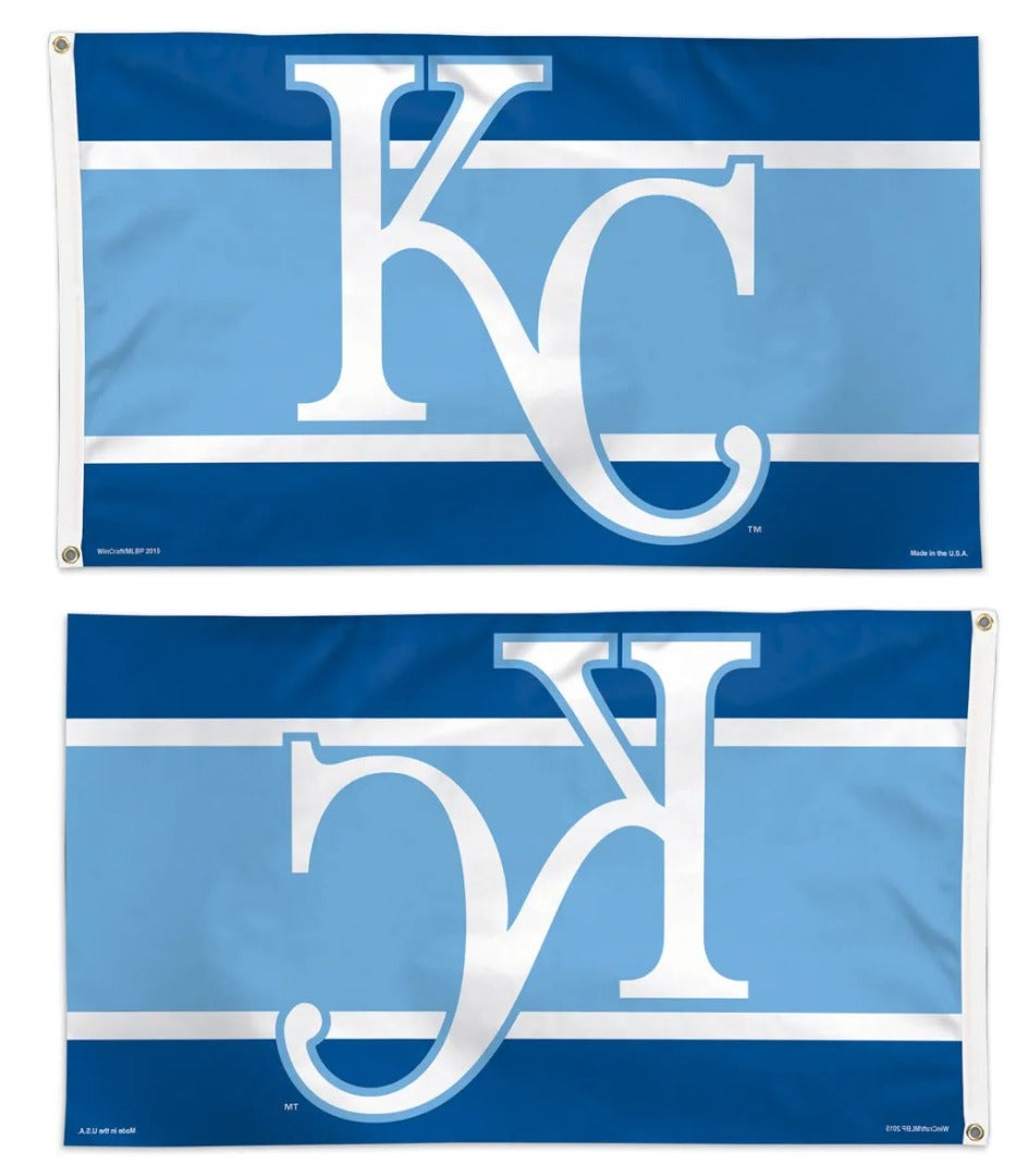 Kansas City Royals Flag 3x5 Horizontal Stripes heartlandflags
