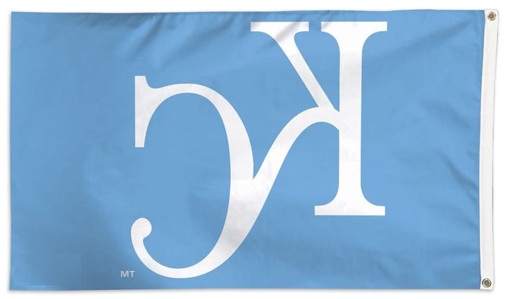 Kansas City Royals Flag 3x5 KC Logo Light Blue heartlandflags