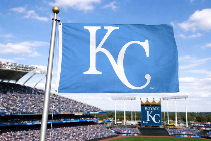 Kansas City Royals Flag 3x5 Light Blue 2 Sided heartlandflags