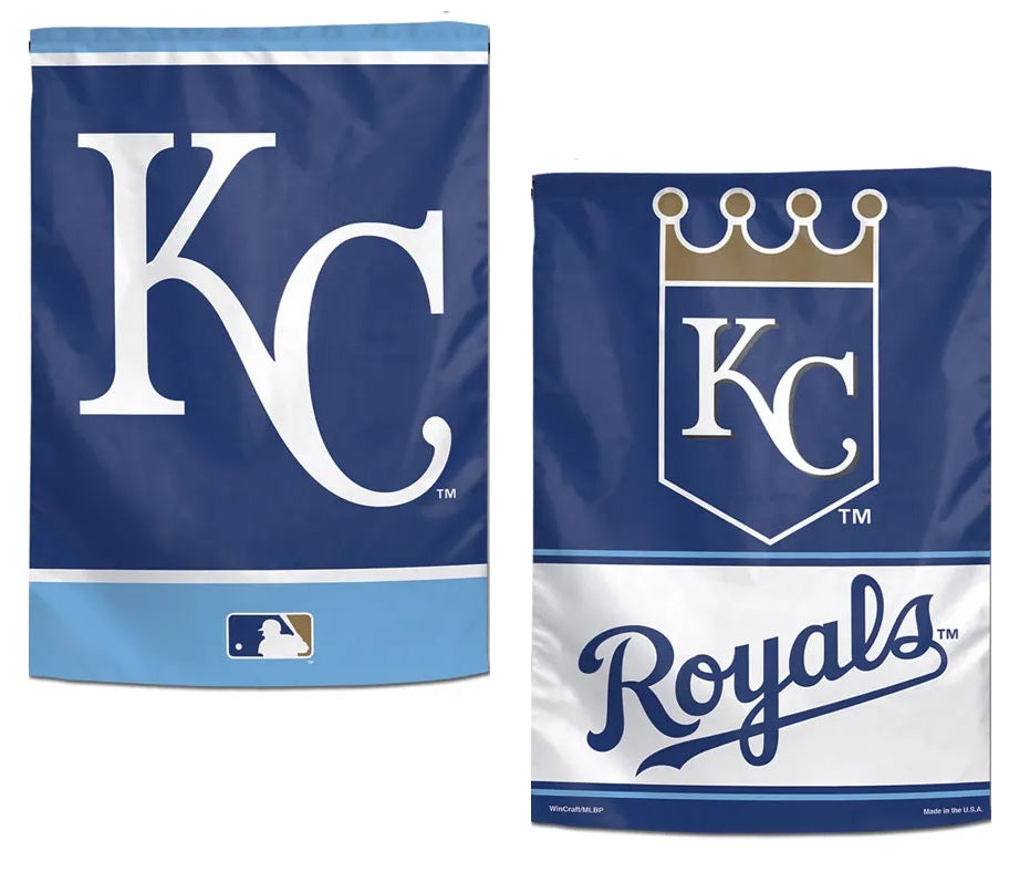 Kansas City Royals Garden Flag 2 Sided Logo heartlandflags