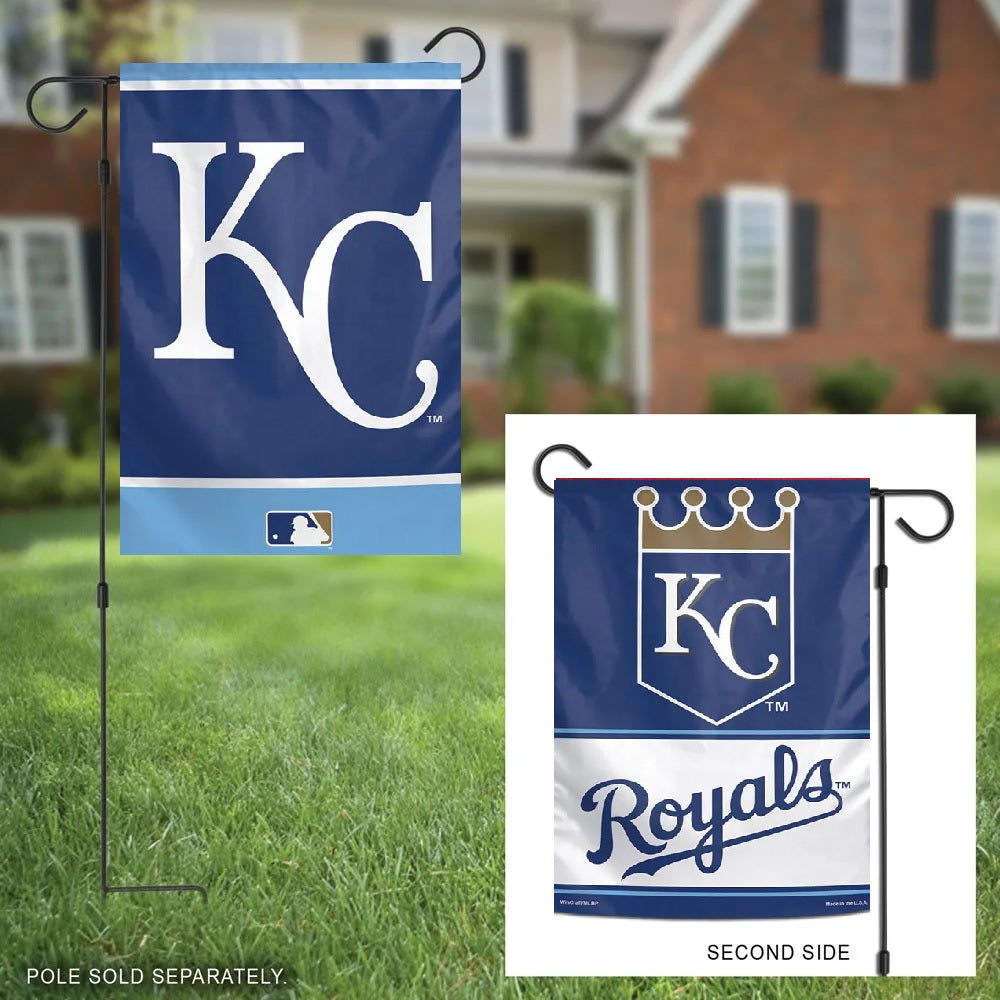 Kansas City Royals Garden Flag 2 Sided Logo heartlandflags