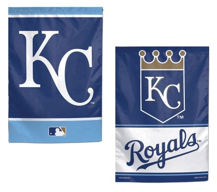 Kansas City Royals Garden Flag 2 Sided Logo heartlandflags