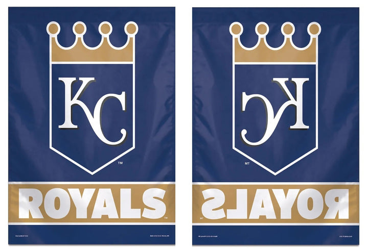 Kansas City Royals House Flag Crown Logo Navy Blue heartlandflags