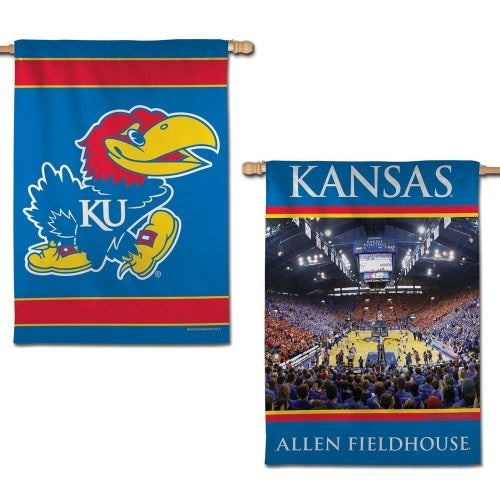 Kansas Jayhawks Allen Fieldhouse 2 Sided Banner heartlandflags
