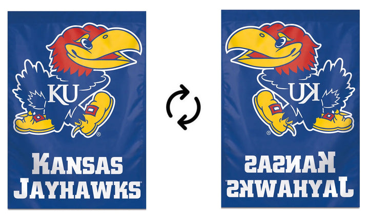 Kansas Jayhawks Banner Logo House Flag heartlandflags