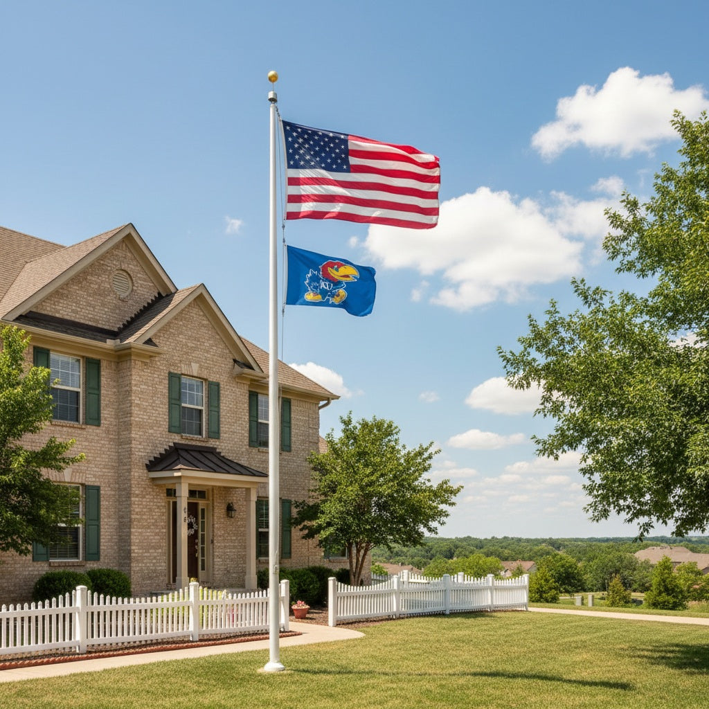Kansas Jayhawks Flag 3x5 Logo Only heartlandflags