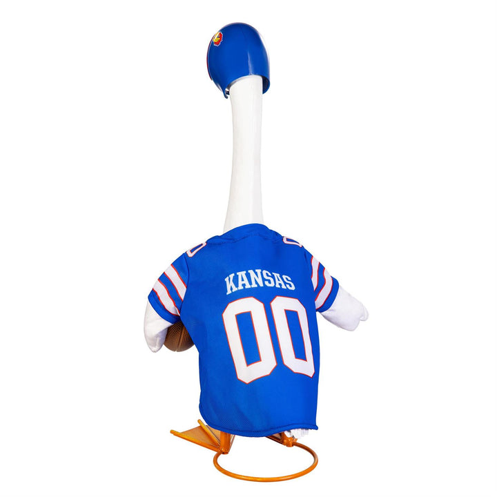 Kansas Jayhawks Football Porch Goose Outfit for 21-Inch Goose