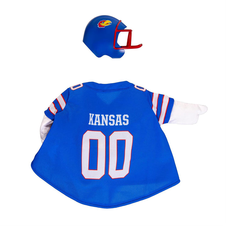 Kansas Jayhawks Football Porch Goose Outfit for 21-Inch Goose