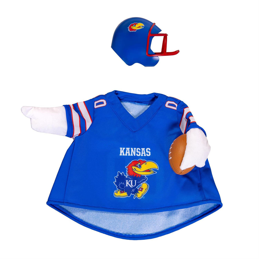 Kansas Jayhawks Football Porch Goose Outfit for 21-Inch Goose