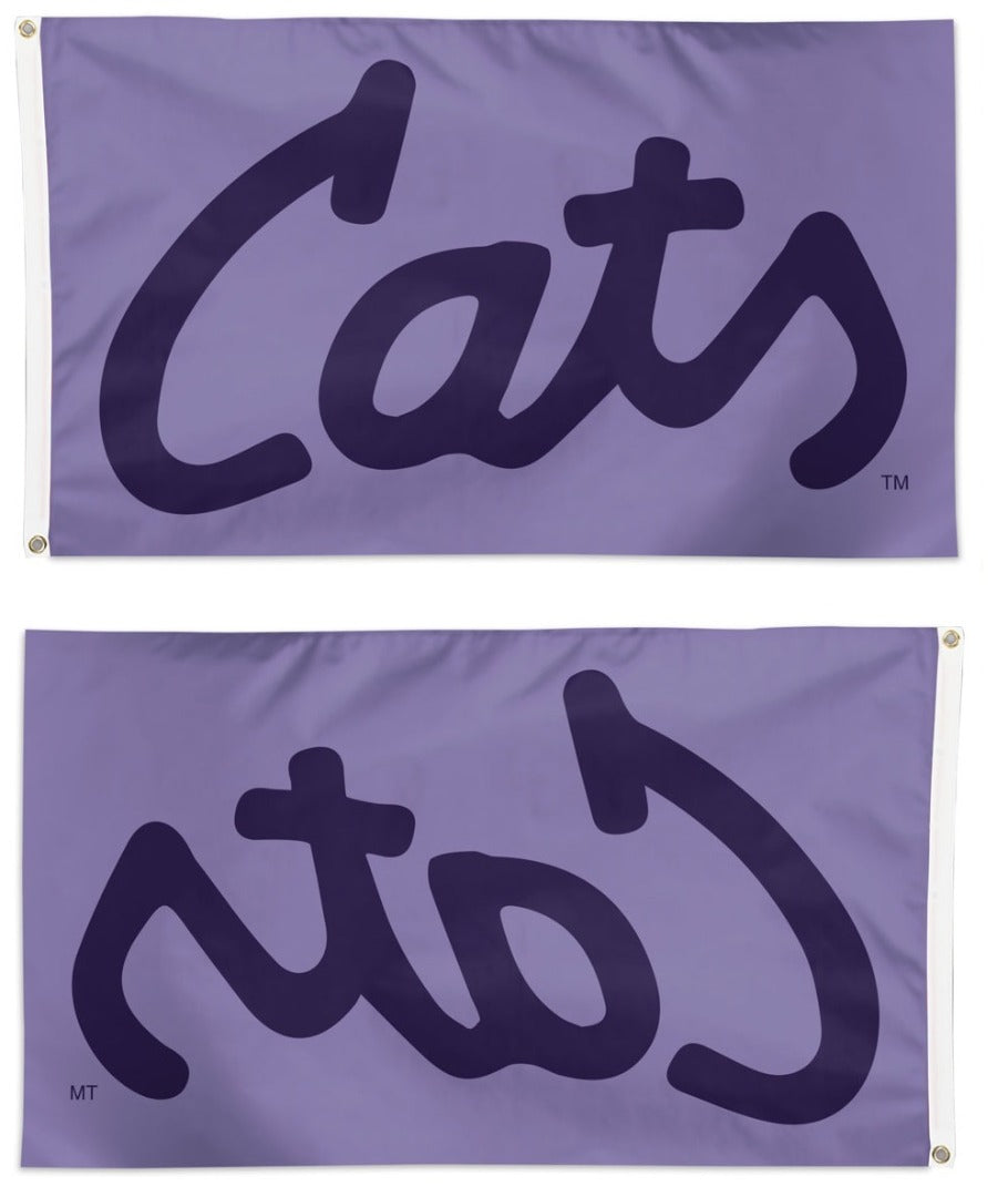 Kansas State Flag 3x5 Cats Lavender heartlandflags