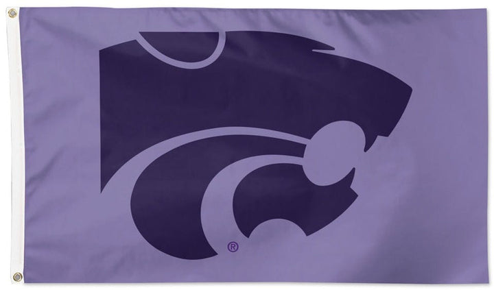 Kansas State Flag 3x5 Logo Lavender heartlandflags