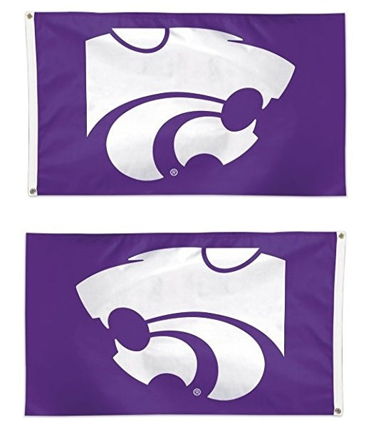 Kansas State University Flag 3x5 Purple heartlandflags