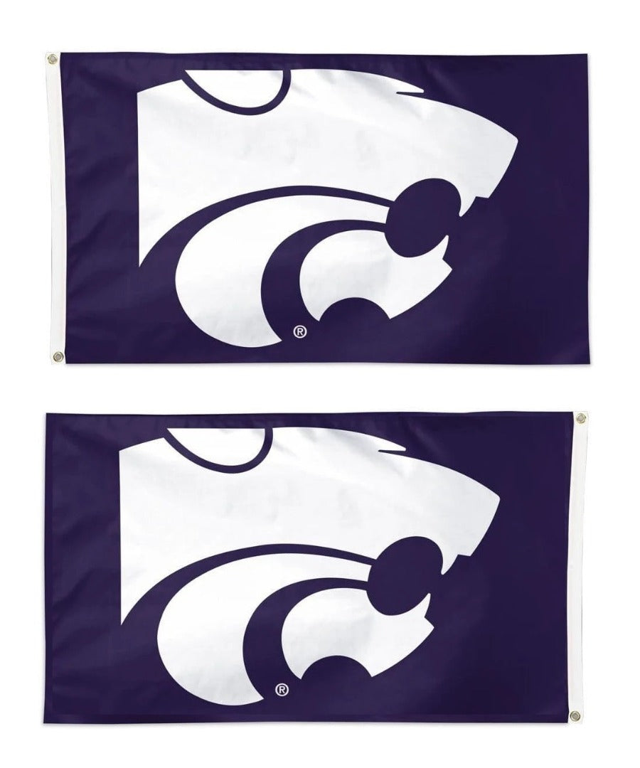 Kansas State Wildcats 2 Sided Purple 3x5 Flag heartlandflags