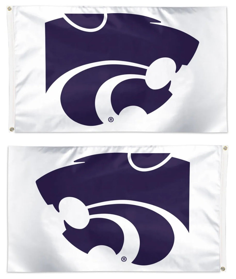 Kansas State Wildcats Flag 3x5 White heartlandflags