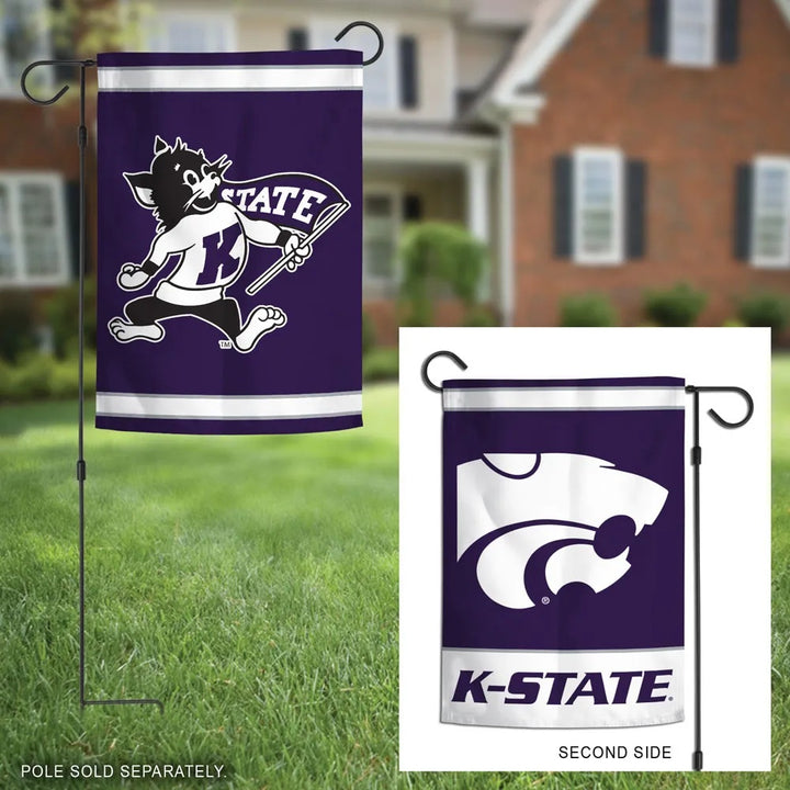 Kansas State Wildcats Garden Flag 2 Sided heartlandflags