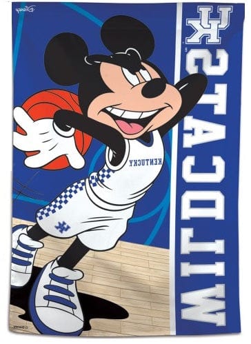 Kentucky Banner Mickey Mouse Wildcats Basketball House Flag heartlandflags