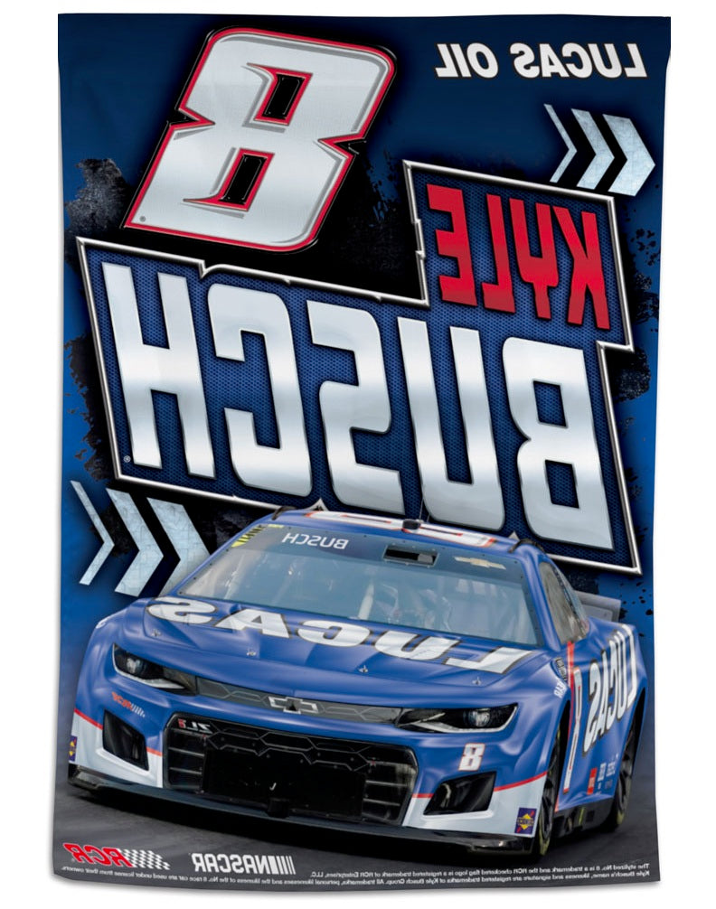 Kyle Busch Banner Lucas Oil Race Car 2025 heartlandflags