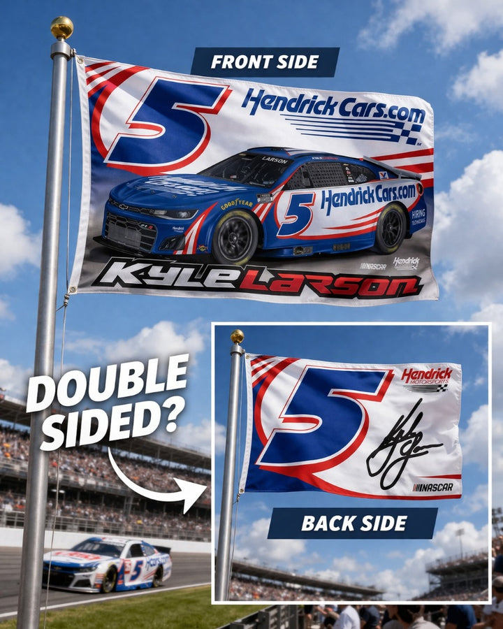 Kyle Larson 3x5 Flag 2 Sided 2026 heartlandflags