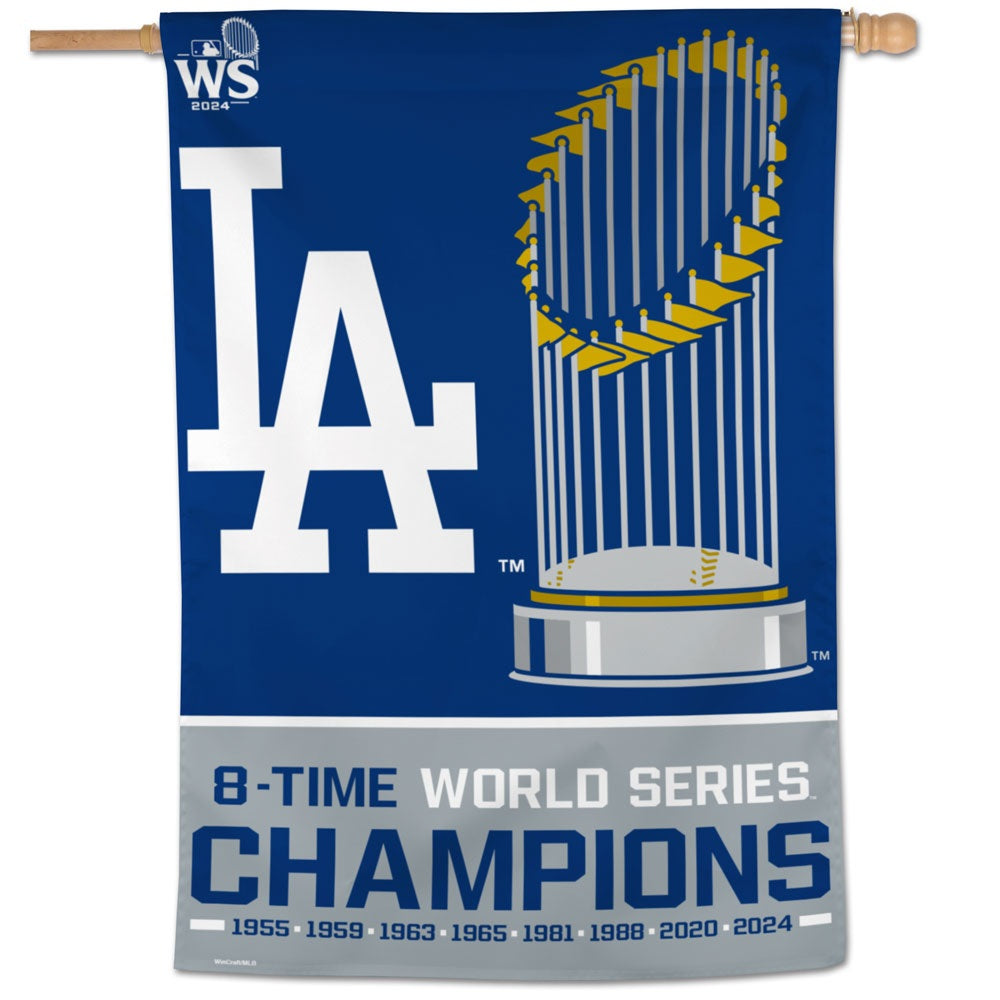 LA Dodgers Banner 8-Time World Series Champions heartlandflags