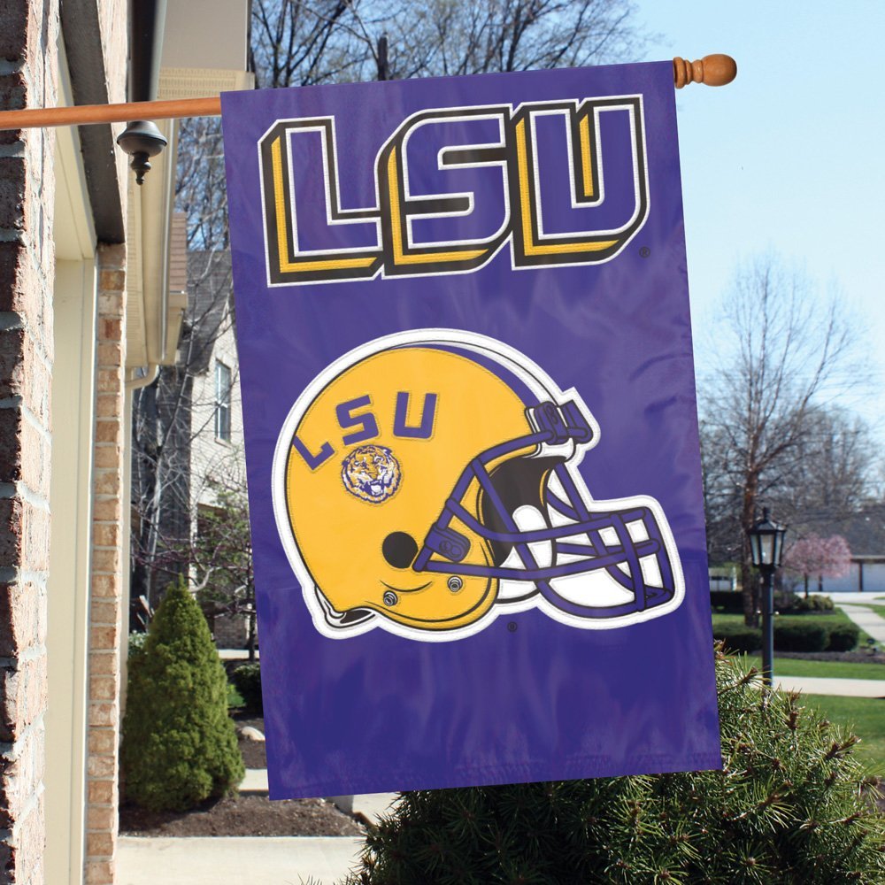 LSU Tigers 2 Sided Football Banner heartlandflags