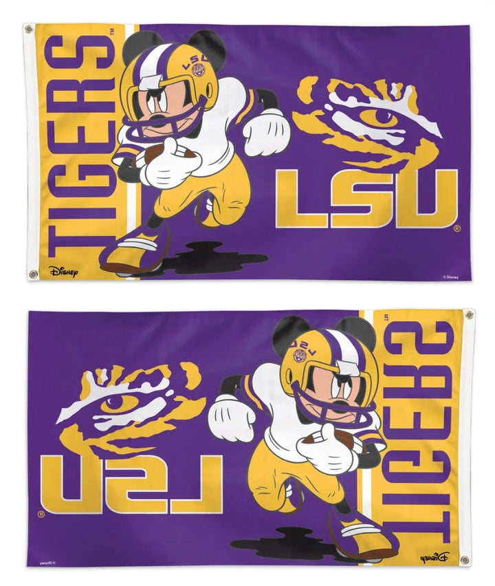 LSU Tigers Flag 3x5 Disney Mickey Mouse Football heartlandflags