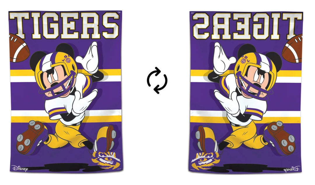 LSU Tigers Mickey Mouse Banner | 28x40 Inches