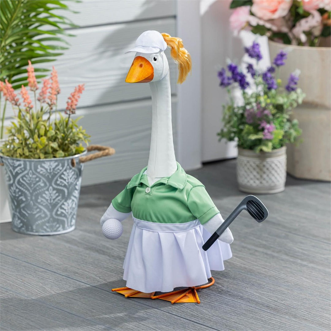 Lady Golfer Porch Goose Outfit