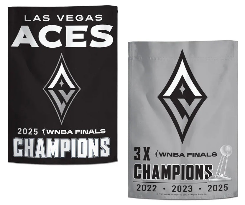 Las Vegas Aces 3X WNBA Champions 2 Sided Garden Flag heartlandflags