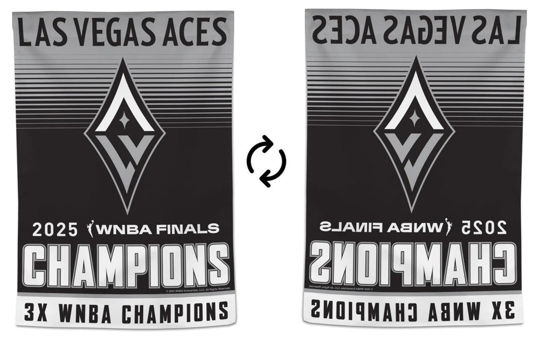 Las Vegas Aces House Flag – 2025 Champions Vertical Banner heartlandflags