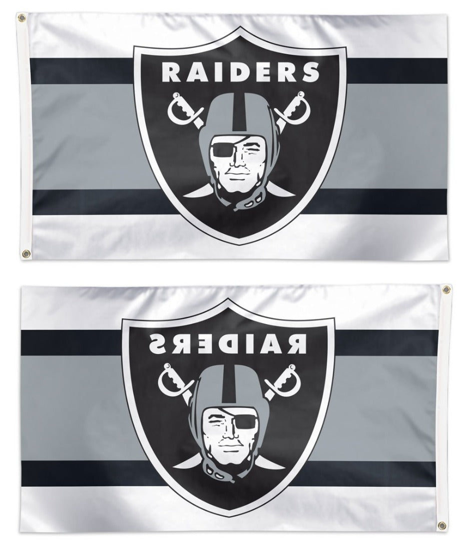 Las Vegas Raiders Flag 3x5 Away Stripe heartlandflags