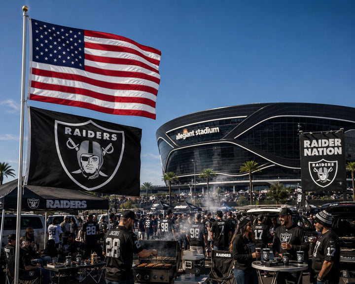 Las Vegas Raiders Flag 3x5 Black heartlandflags
