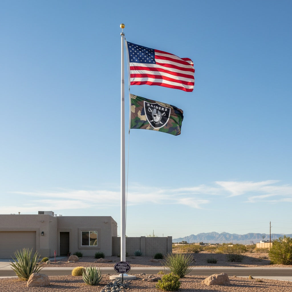 Las Vegas Raiders Flag 3x5 Military Camo heartlandflags