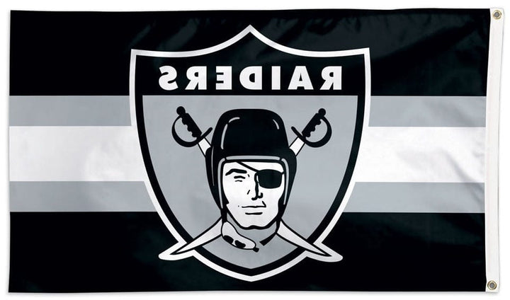 Las Vegas Raiders Flag 3x5 Retro Logo heartlandflags