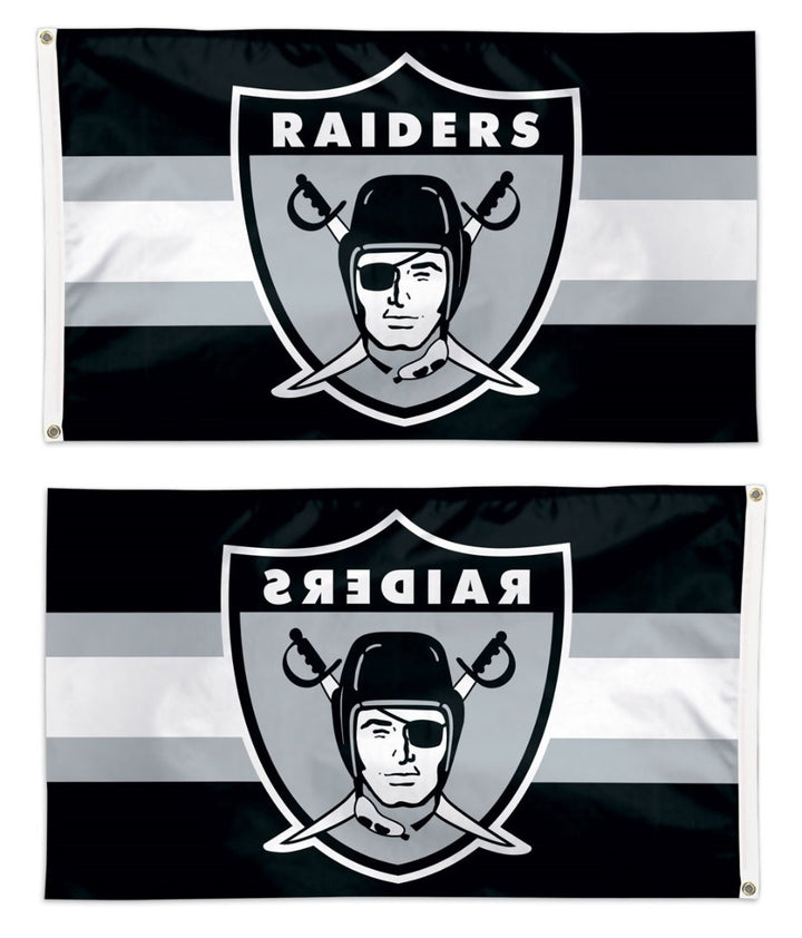 Las Vegas Raiders Flag 3x5 Retro Logo