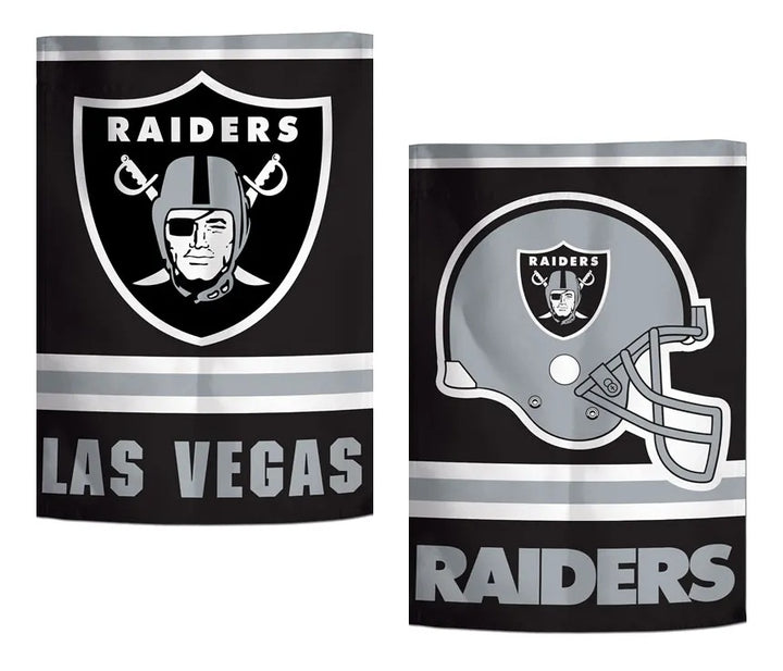 Las Vegas Raiders Garden Flag 2 Sided Logo heartlandflags