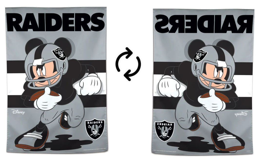 Las Vegas Raiders Mickey Mouse Banner heartlandflags