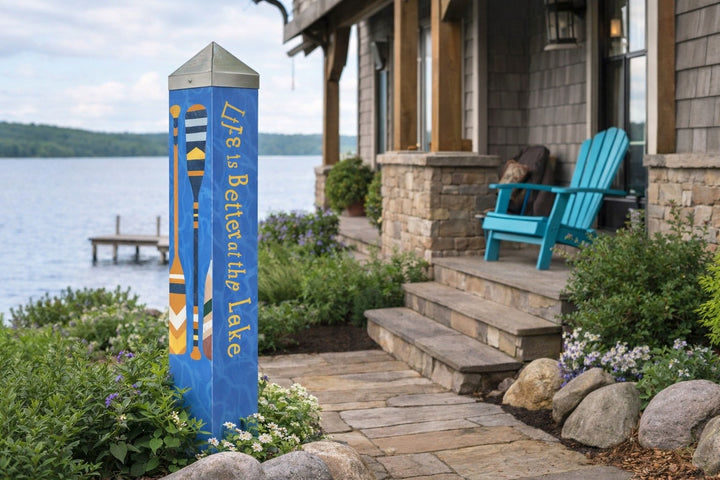 Life Is Better At The Lake Art Pole 20 Inches Tall heartlandflags