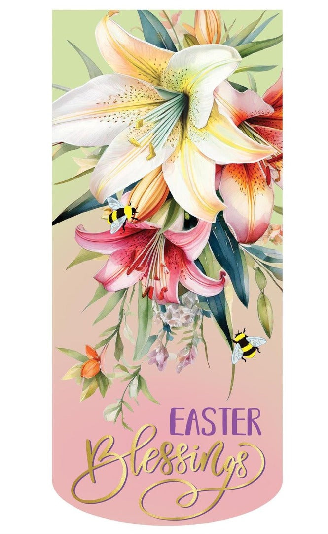 Lily Blessings 2 Sided Easter Long Garden Flag heartlandflags