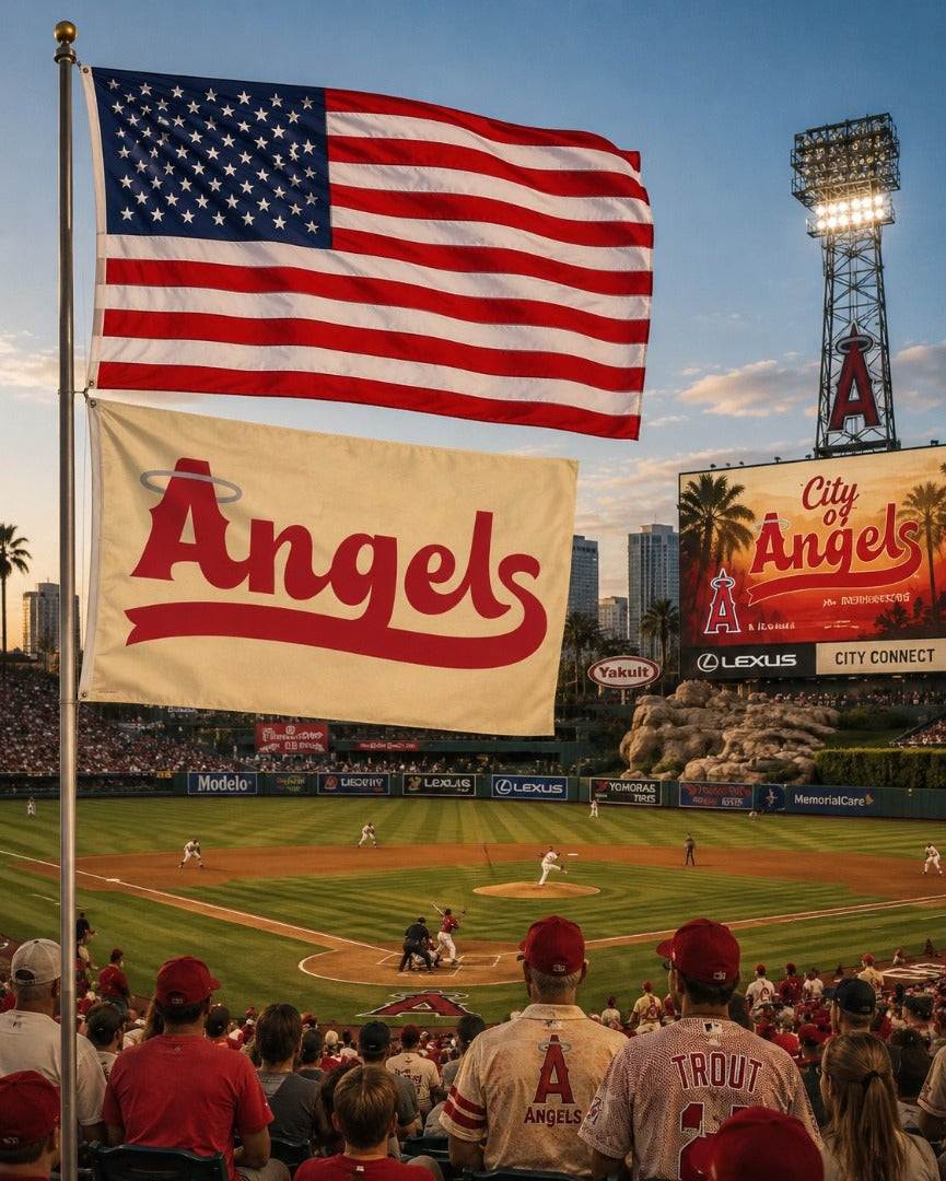 Los Angeles Angels Flag 3x5 City Connect heartlandflags
