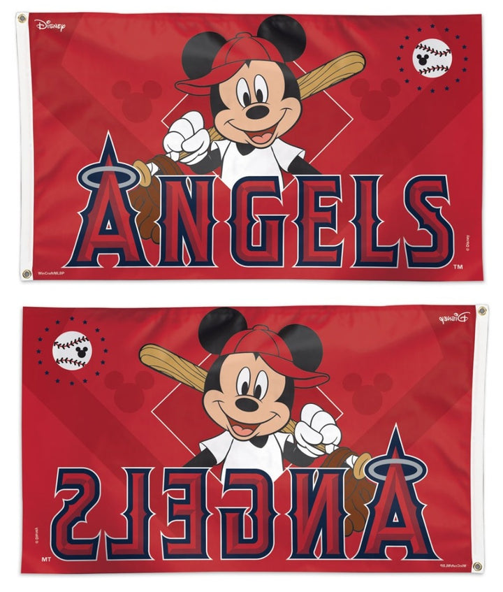 Los Angeles Angels Flag 3x5 Mickey Mouse Baseball heartlandflags