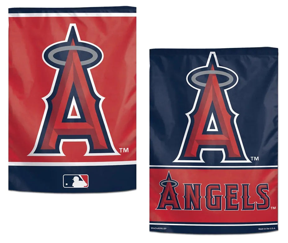 Los Angeles Angels Garden Flag 2 Sided Logo heartlandflags
