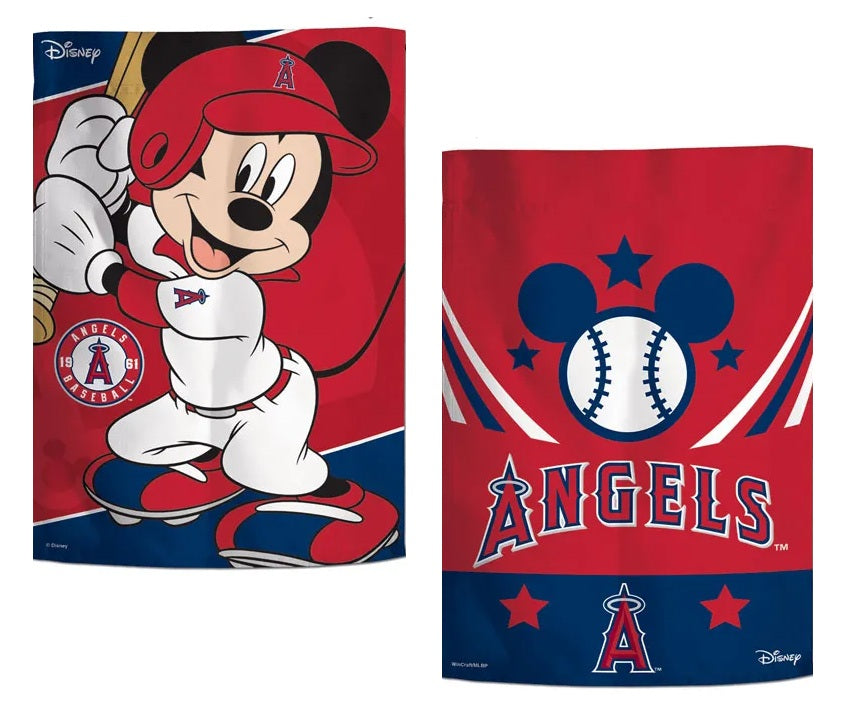 Los Angeles Angels Garden Flag 2 Sided Mickey Mouse Disney heartlandflags