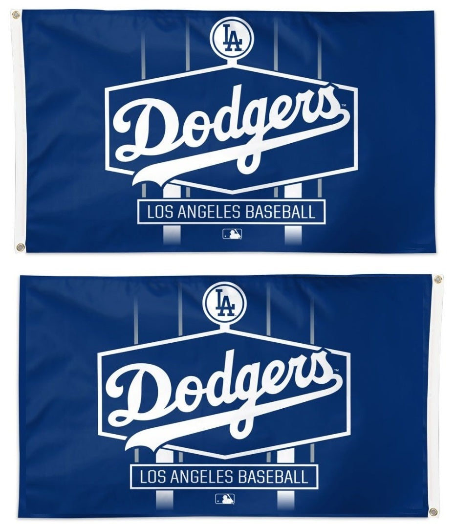 Los Angeles Baseball 2 Sided 3x5 Flag heartlandflags