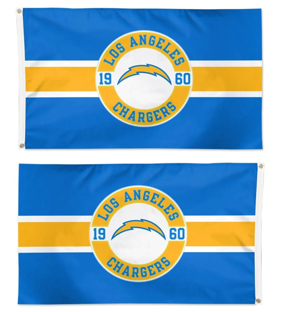 Los Angeles Chargers 2 Sided Embroidered 3x5 Flag
